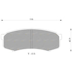 Rear Disc Brake Pad Set 4wd for Landcruiser 70 Series (1984–2007)