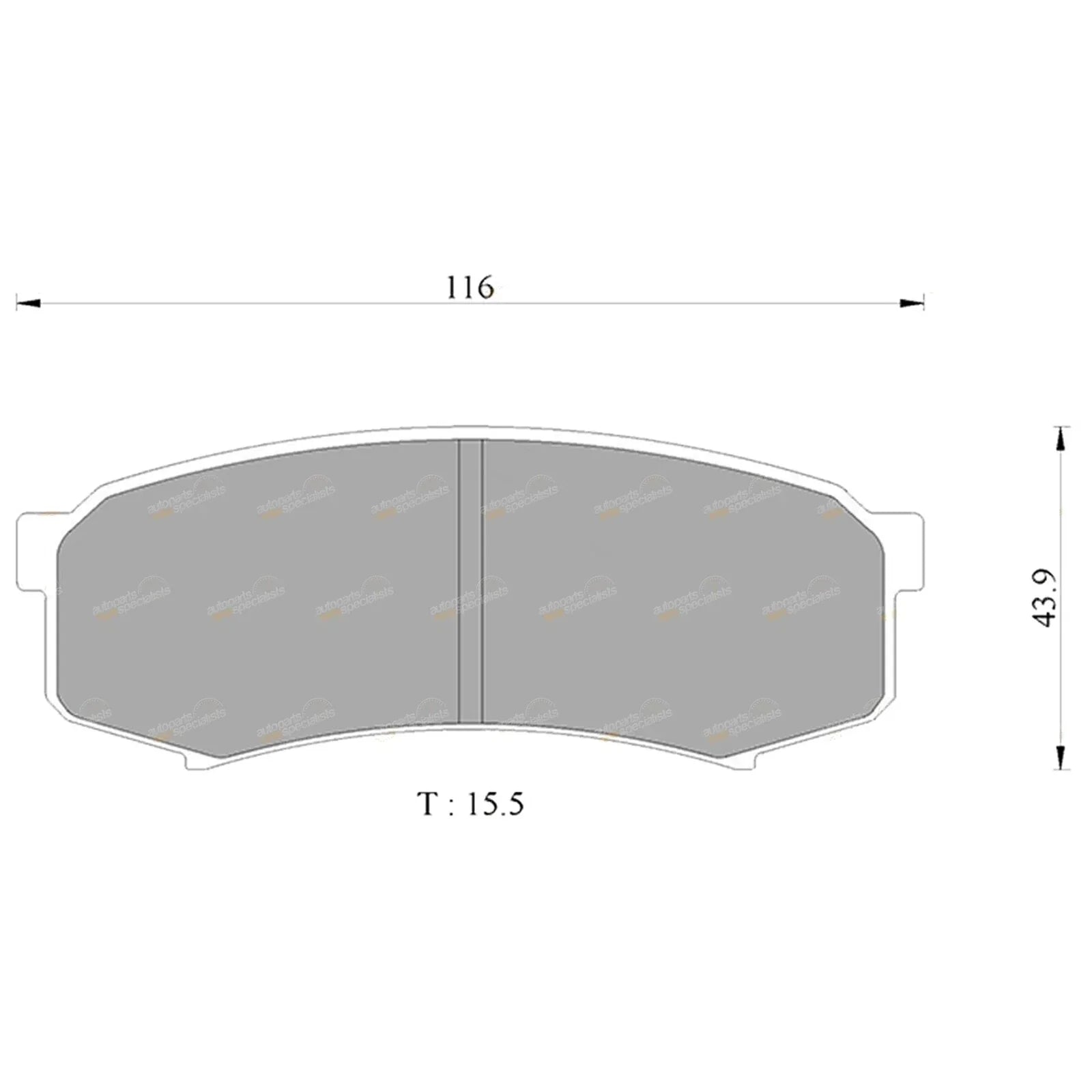 Rear Disc Brake Pad Set 4wd for Landcruiser 70 Series (1984–2007)