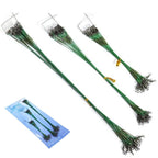 60pcs Fishing Leader Line Kit with Anti Slip B Hook and Bottle Swivel