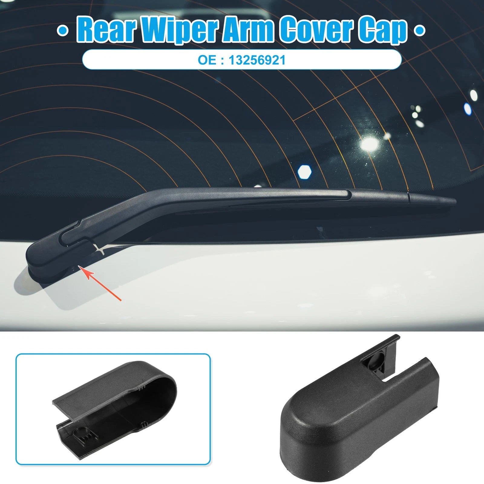 Rear Windshield Wiper Arm Cover Cap for Buick Regal TourX (2018–2020) 13256921