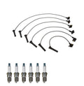 Denso 7mm Wire Set & 6 U-Groove Spark Plugs Kit for Ford 4.0 V6