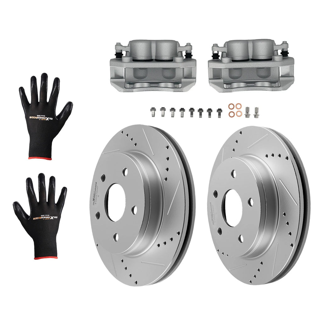 Set of 2 Front Brake Rotors + Calipers for Ram 1500 Classic (2019–2022) 53005