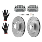 Set of 2 Front Brake Rotors + Calipers for Ram 1500 Classic (2019–2022) 53005