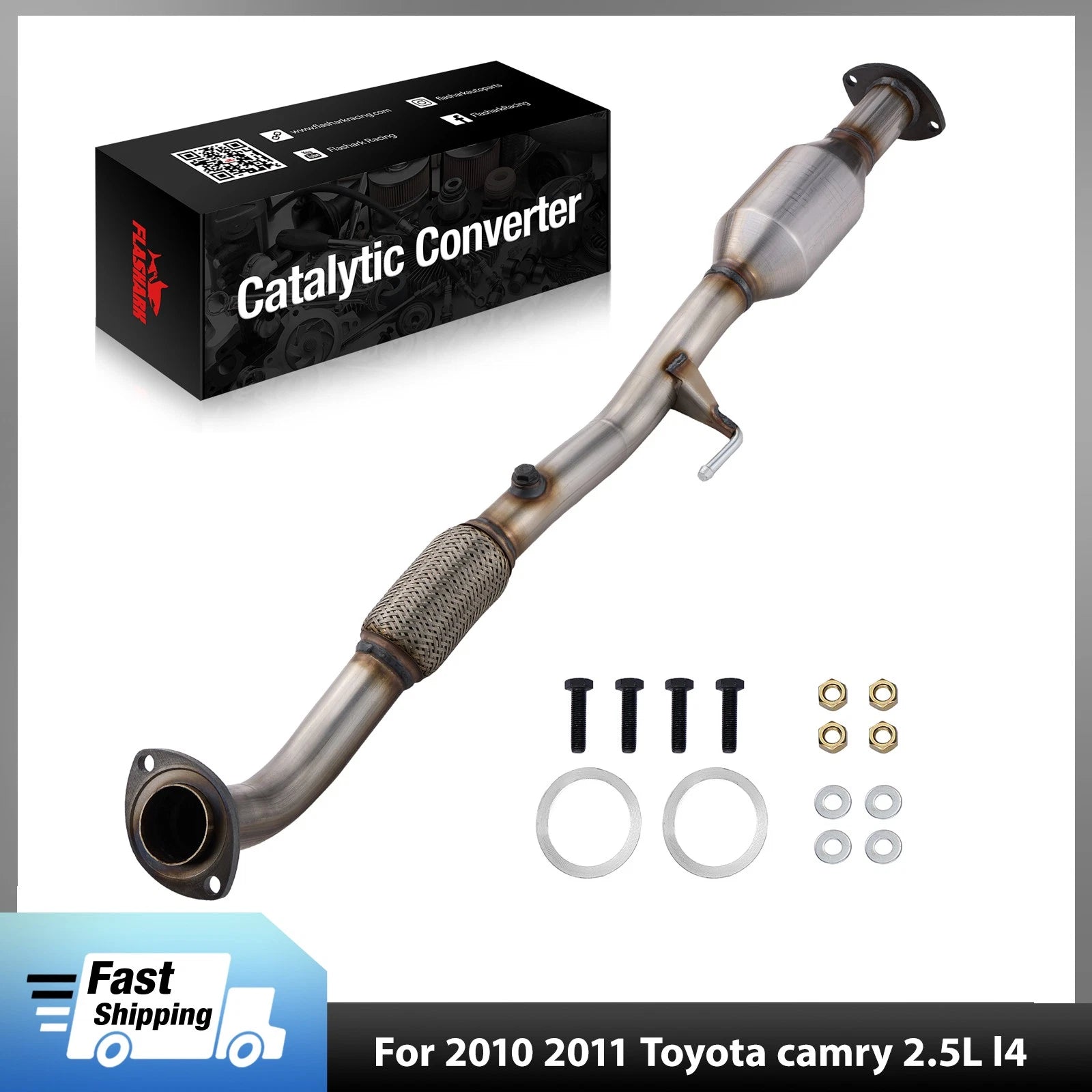 Rear Catalytic Converter Kit Direct-Fit for Toyota Solara (2004–2006)