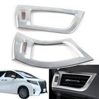 Chrome Interior Side Air Vent Fender Outlet Trim for Toyota Alphard (2016–2020)