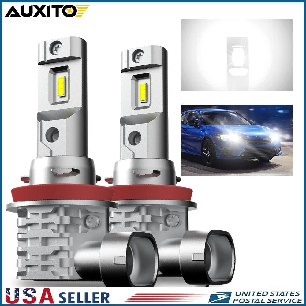 H11 H8 LED Headlight Bulbs Kit 6500K White 360000LM for