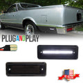2X Smoked White LED Rear Side Marker Lights for El Camino & Caballero (1978–1987)
