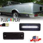 2X Smoked White LED Rear Side Marker Lights for El Camino & Caballero (1978–1987)