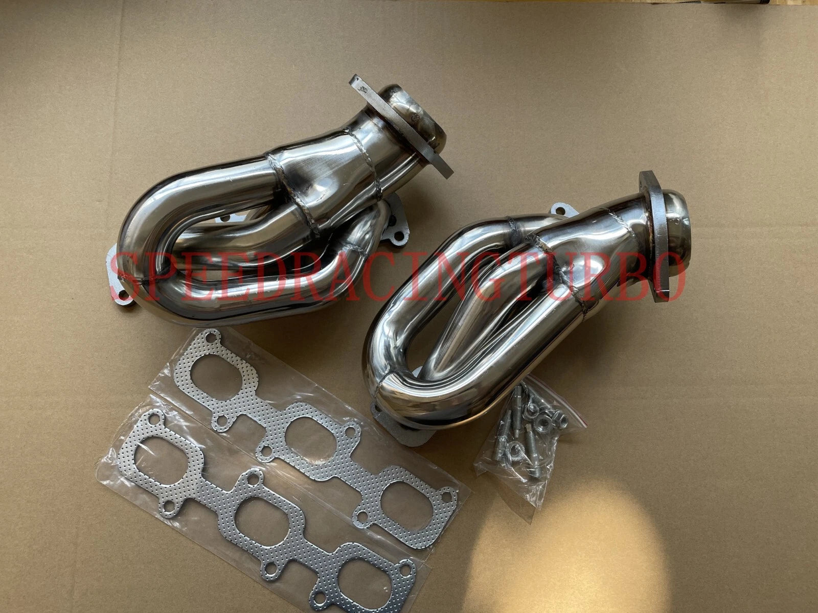 Stainless Steel Shorty Manifold Header Pair for Ford Mustang 2011–2015 3.7L V6
