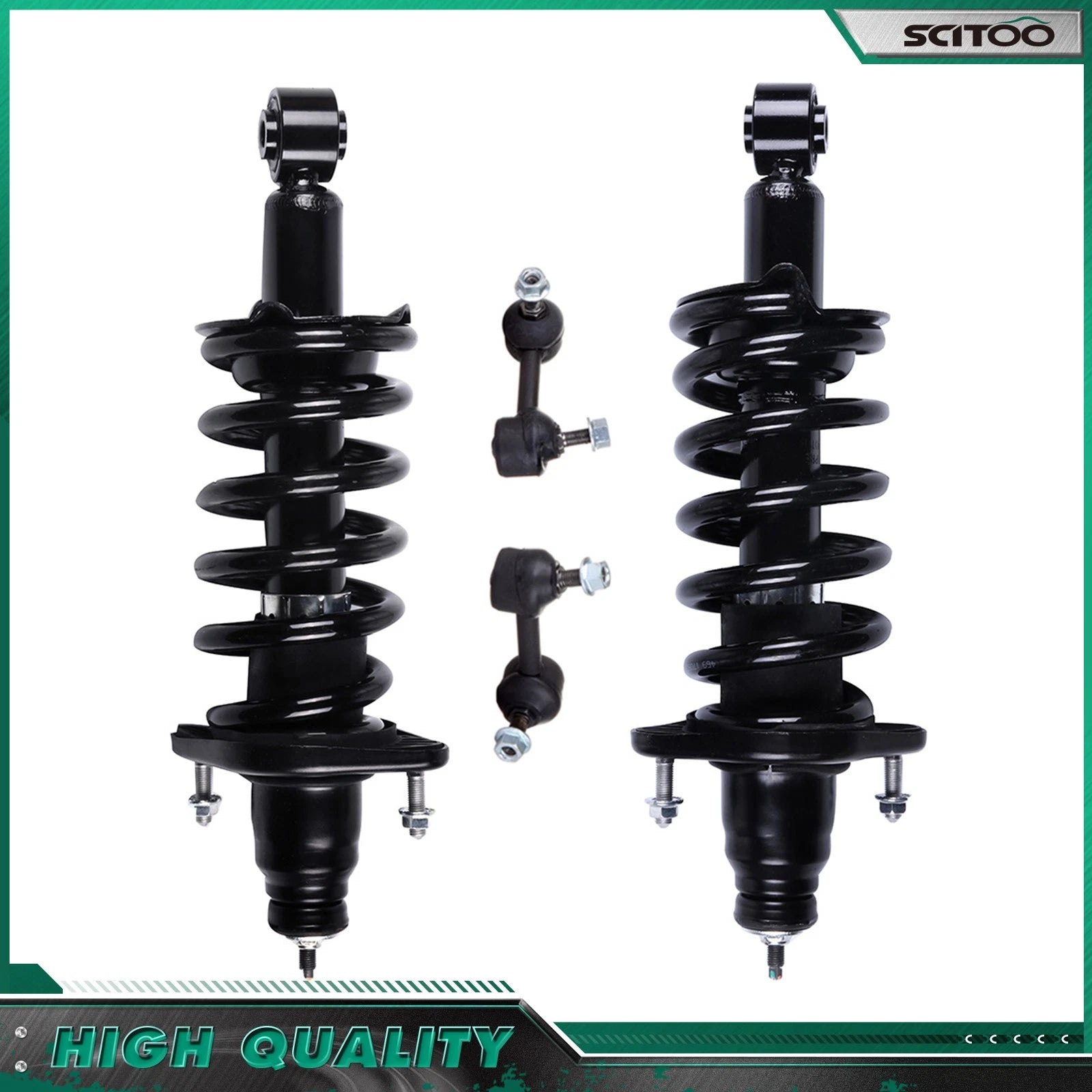 Rear Strut & Spring Assemblies Kit for Honda CR-V (2007–2011) w/ Sway Bar Links