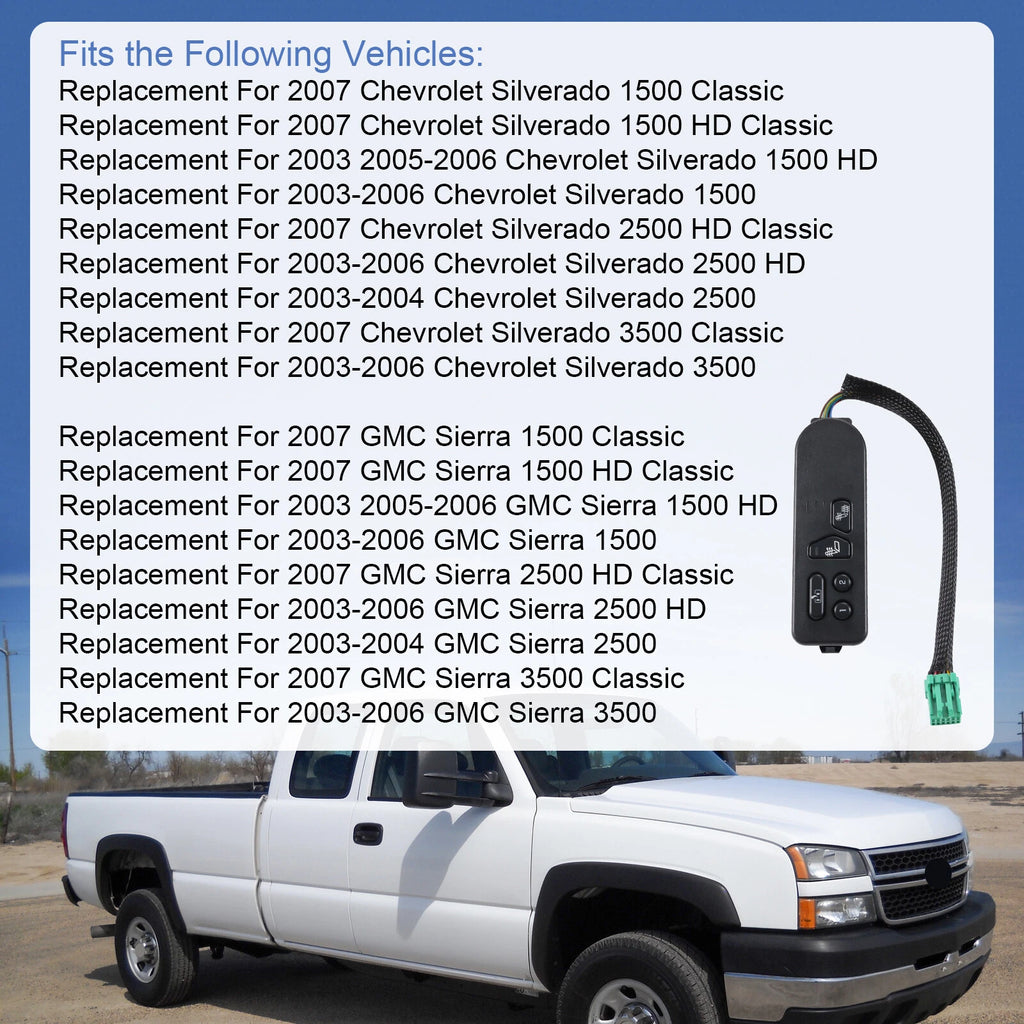 Driver Seat Heater Switch for Chevy Silverado GMC Sierra (2003-2007)