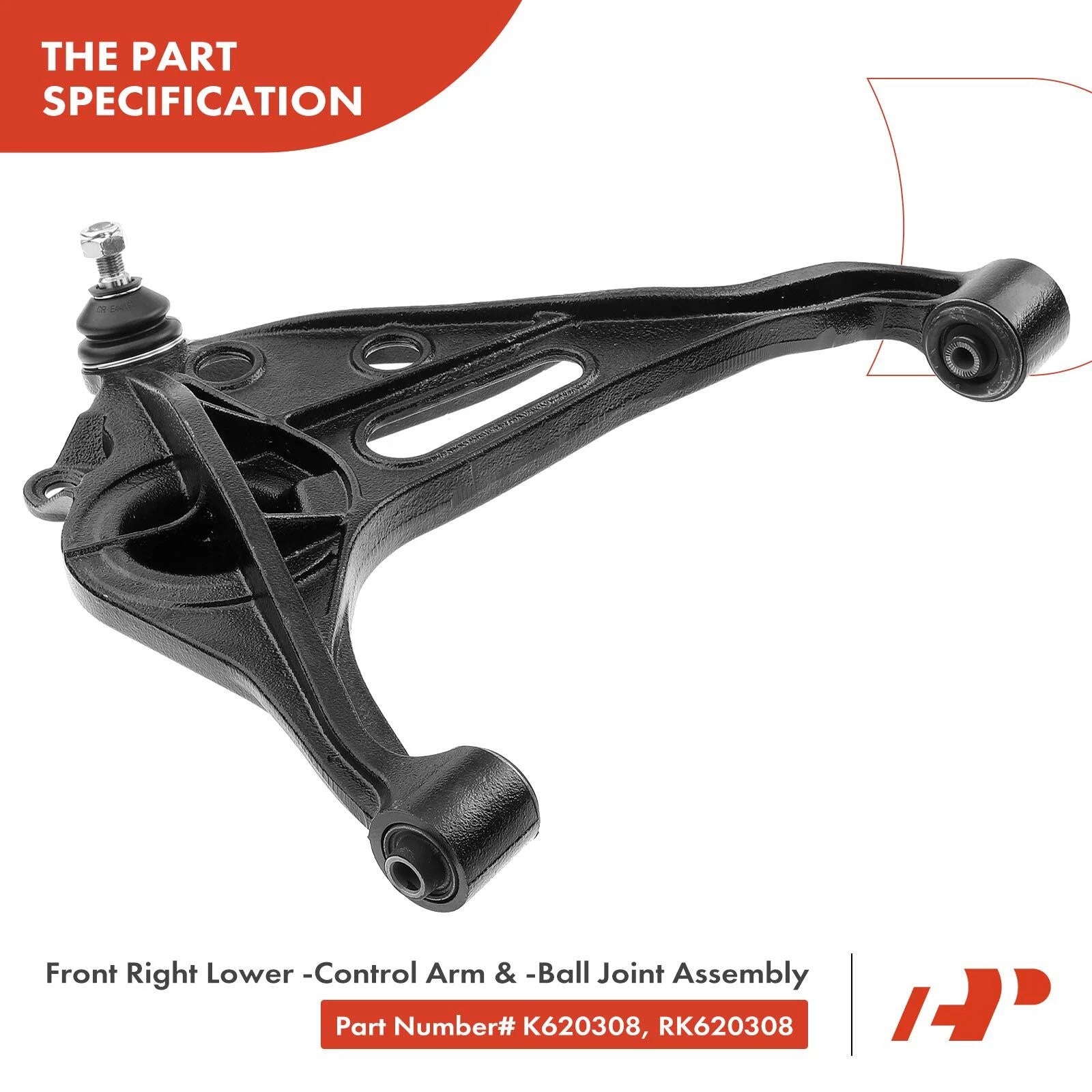 4X Front Lower Control Arm Ball Joint Tie Rod for Suzuki Grand Vitara (2006–2014)