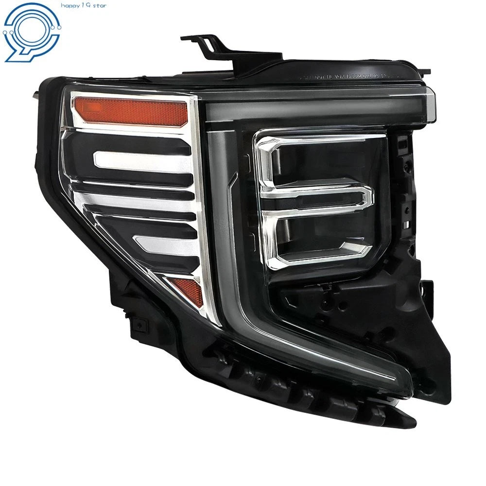 Chrome Full LED Headlight for GMC Sierra 1500 SLT/Denali (2022–2024) Right RH