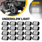 Set of 4 LED Rock Underbody Light Pods for SUV Pickup UTV Truck