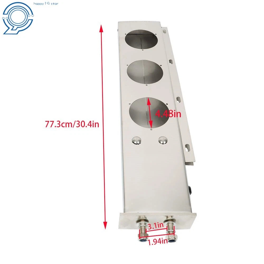 30" Steel Mud Flap Hanger for Universal Applications (Light Cutouts, Spring Loaded)