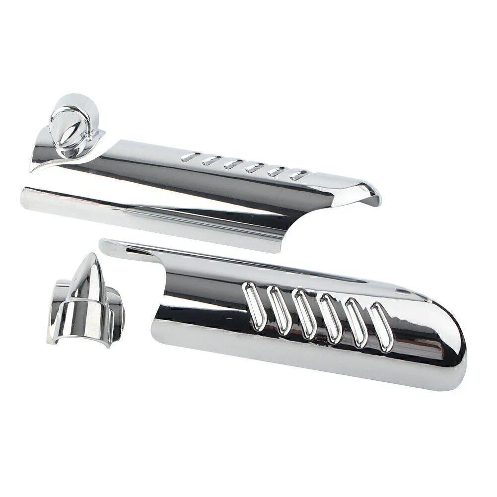Chrome Fork Lower Leg Deflectors for Harley Touring FLHT (2000-2013)