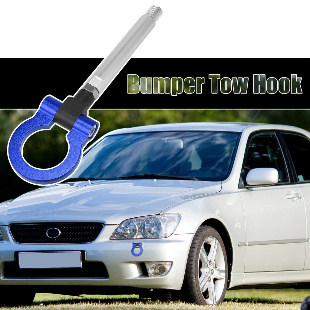 Tow Hook Screw Set of 2 for Lexus IS IS250 (2006–2013) Blue Aluminum Alloy