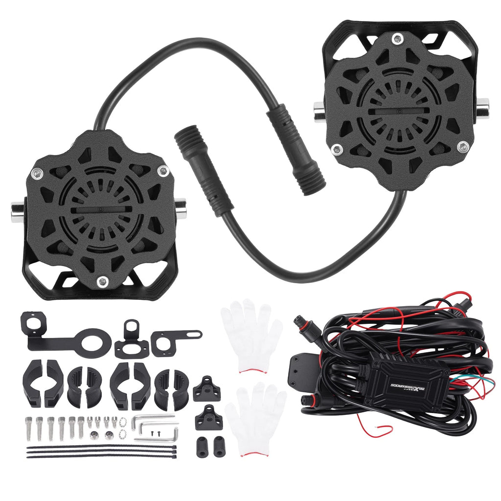 80W LED Auxiliary Light for Motorcycle Pickup SUV ATV UTV (12V)