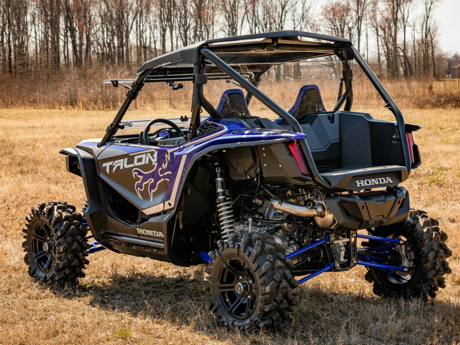 Clear Rear Windshield for Honda Talon 1000R / 1000X (2019–2023)