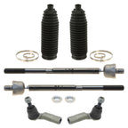 Set of 6 Inner Outer Tie Rod Ends & Bellows for Audi Q3 Quattro, VW Jetta, Passat