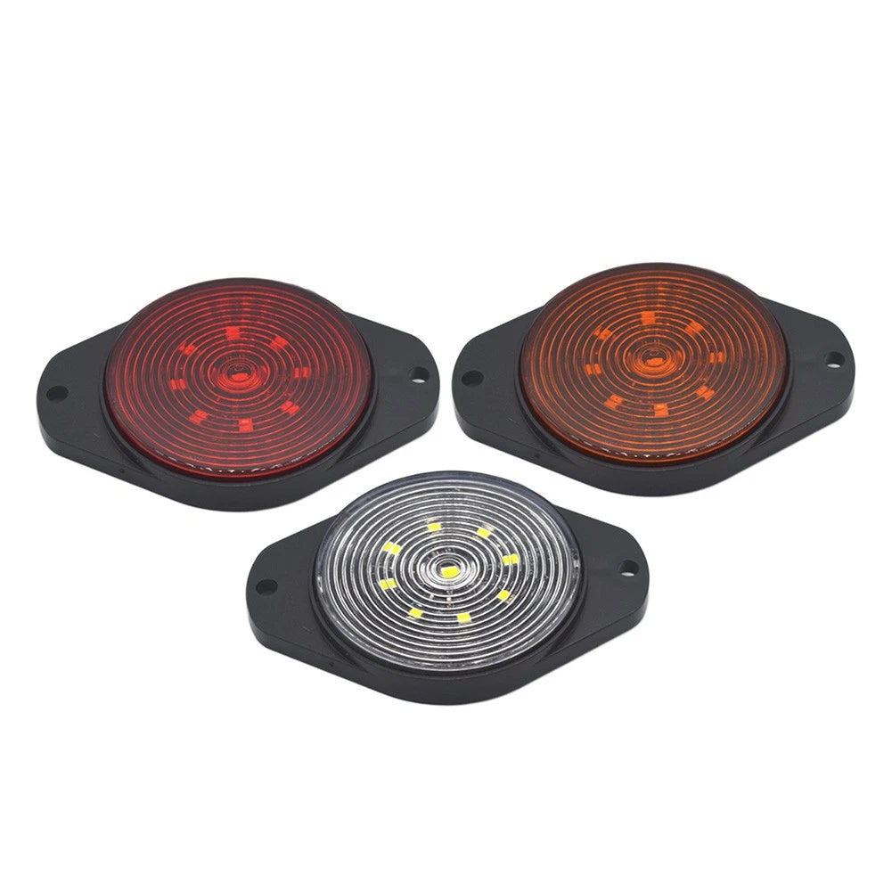 9 LED Side Marker Lamps for Car Bus Truck Tractor Boat Van Caravan RV