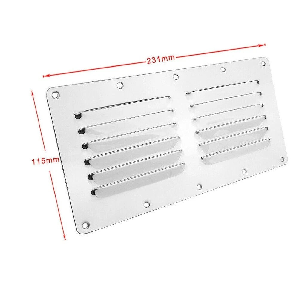 Ventilation Sheet for Marine Environments Stainless Steel (230 x 115 mm)