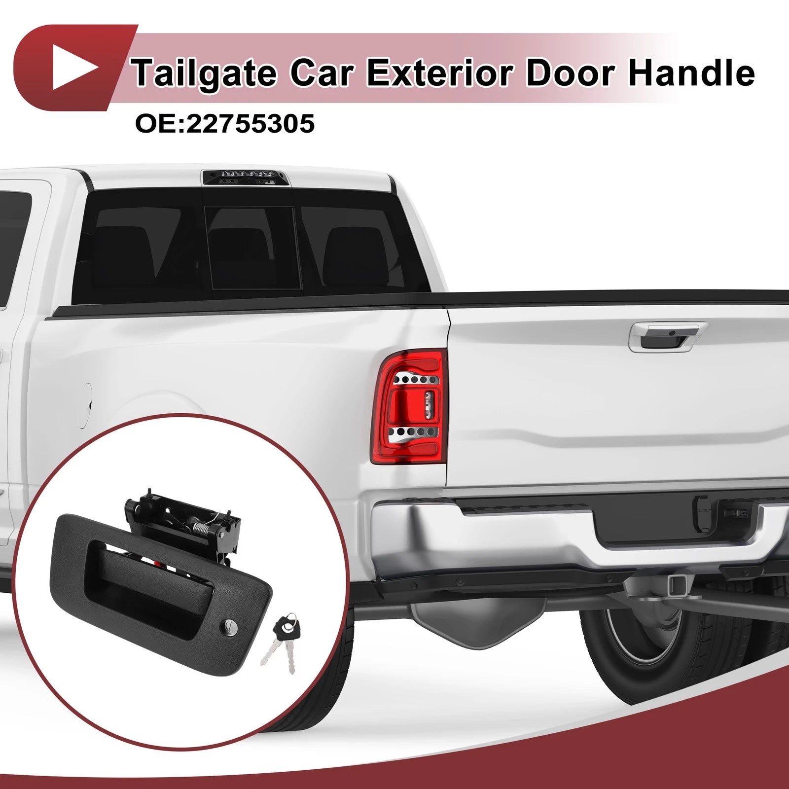 Tailgate Door Handle No. 22755305 for Chevrolet Silverado 1500 (2014–2019)