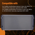 Cooling Radiator for Cadillac DeVille (2001–2005) 52487016 89018715