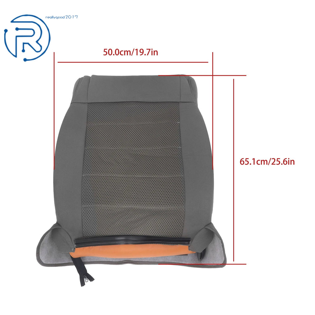 Set of 2 Seat Covers for Jeep Wrangler (2007–2012) Durable Cloth Gray