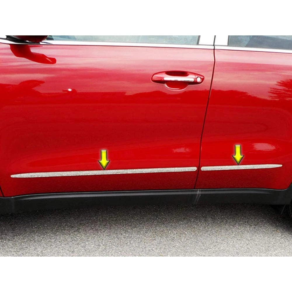 Upper Body Side Molding Accent Stainless Luxury FX Kit for Kia Sportage (2017–2022)
