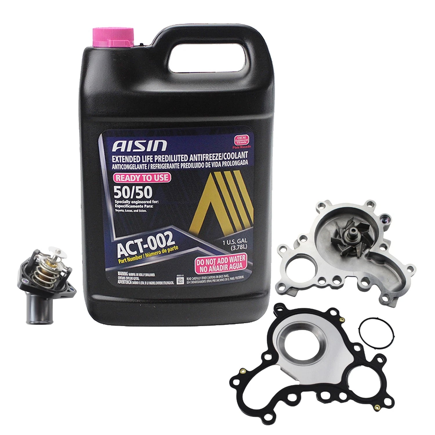 AISIN Engine Coolant Water Pump Thermostat Kit for Tundra 4.6 V8 (2007–2021)