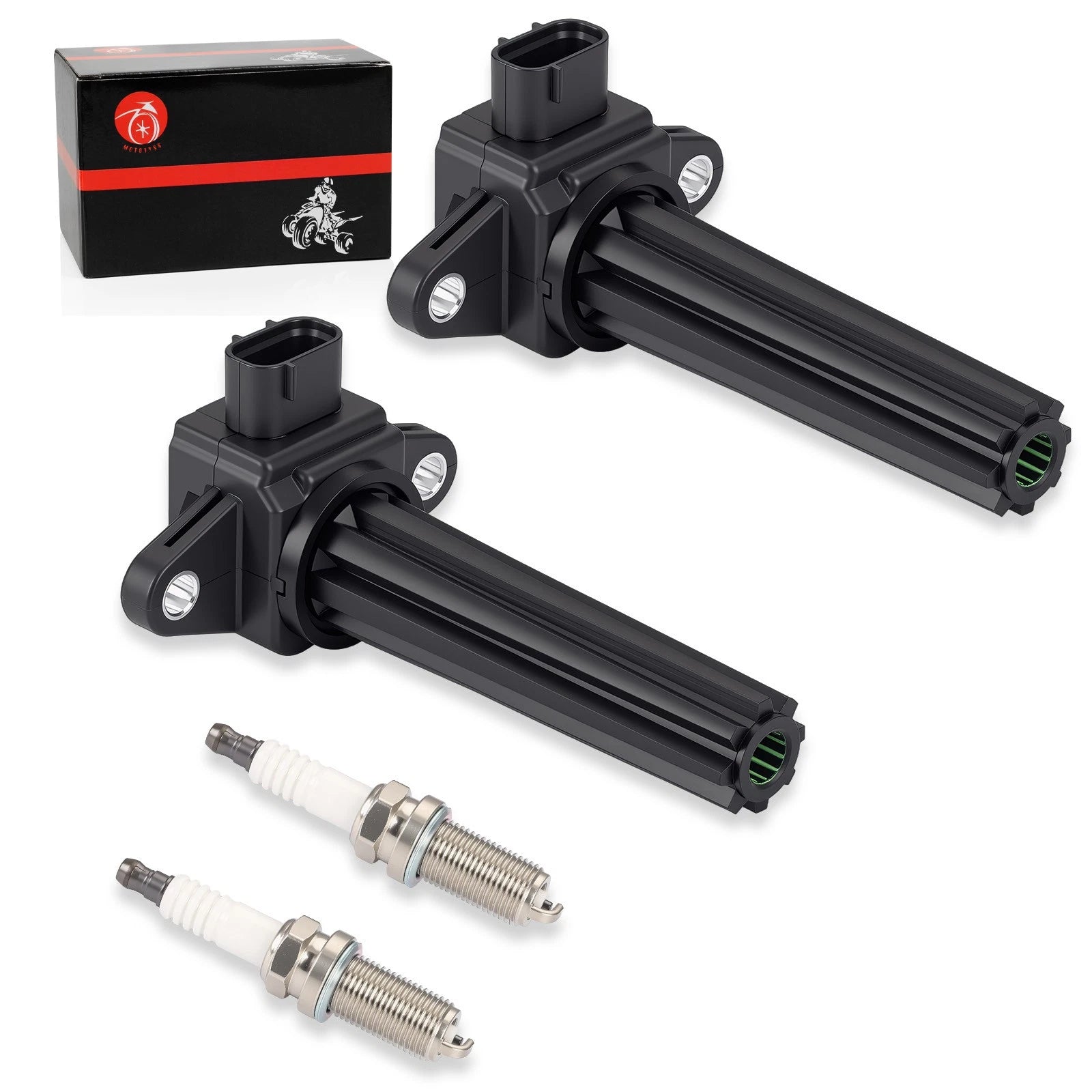 2X Ignition Stick Coils w/ Spark Plug for Yamaha FL F 115-250