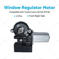 6 Pin Front Right Window Regulator Motor for Toyota Camry CV36 (2002–2006)