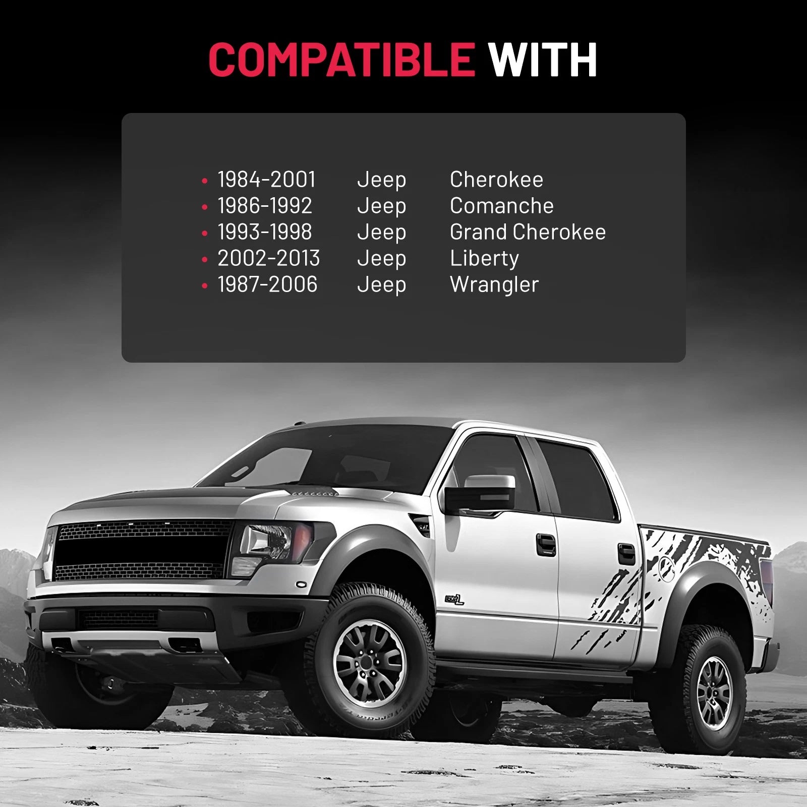 4PCS 2" Hub Centric Wheel Spacers for Jeep Cherokee XJ Wrangler YJ TJ (1990–2006)