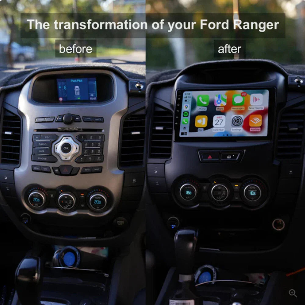 9" Wireless Carplay Android Auto Head Unit for Ford Ranger (2012-2015)