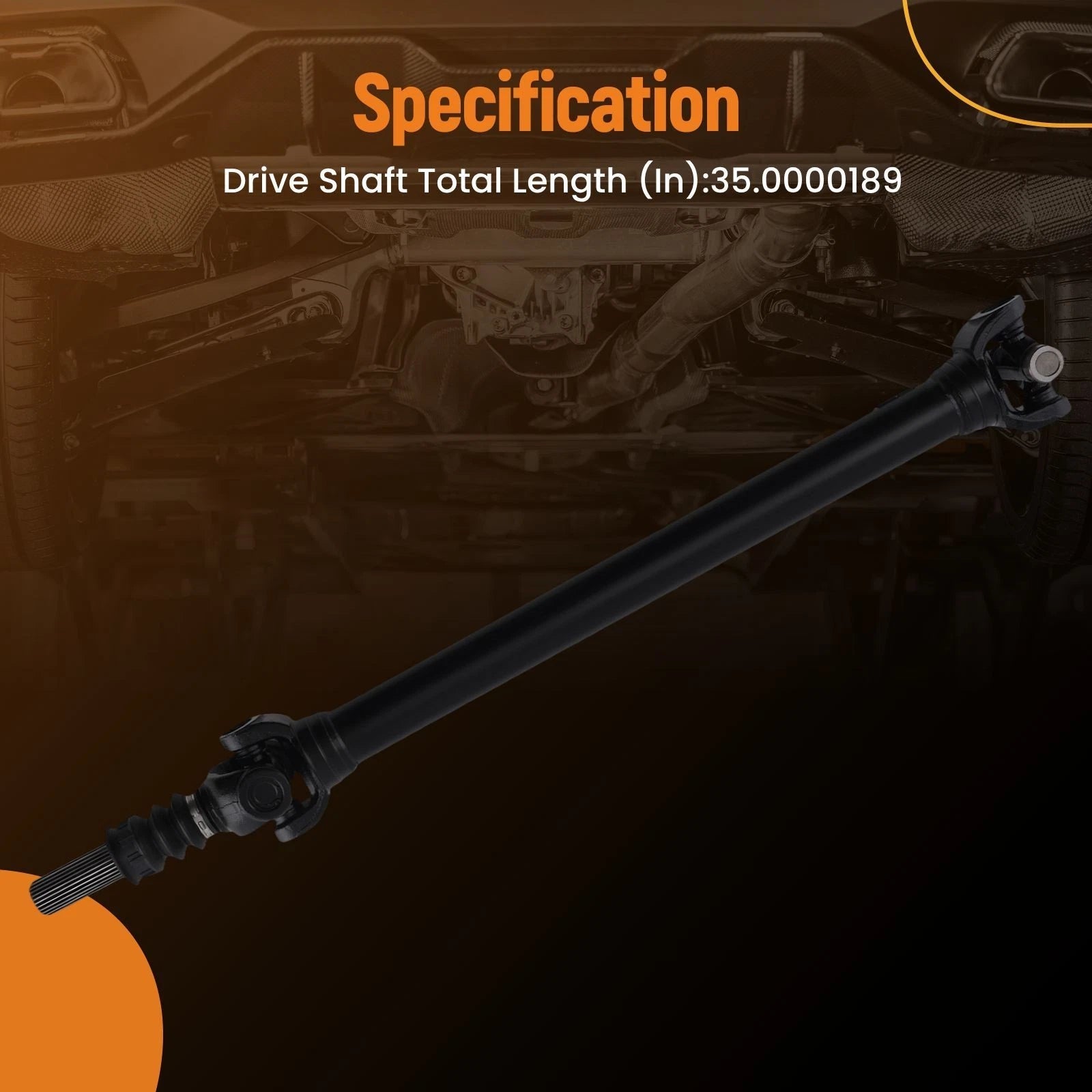 Propeller Drive Shaft Front for Hummer H2 V8 6.0L 6.2L (2003–2009) 938-101 65-9490