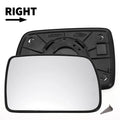 Right Side White Mirror Glass w/ Back for KIA Picanto (2004–2007)