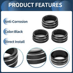 AC Media Volume Switch Knob Cover Ring for Honda CR-V (2023-2024) 3 x Pcs