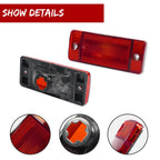 2X Red Lens Rear Side Marker Lights for Ford Bronco (1970–1977) & F-Series (1969–1972)