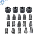 Set of 19 ER11 Collets with M14 Nuts for Micro Machining