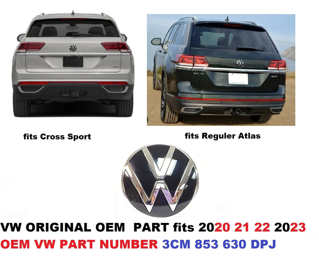 Rear Hatch Emblem for Volkswagen Atlas (2020–2023) 3CM 853 630 DPJ