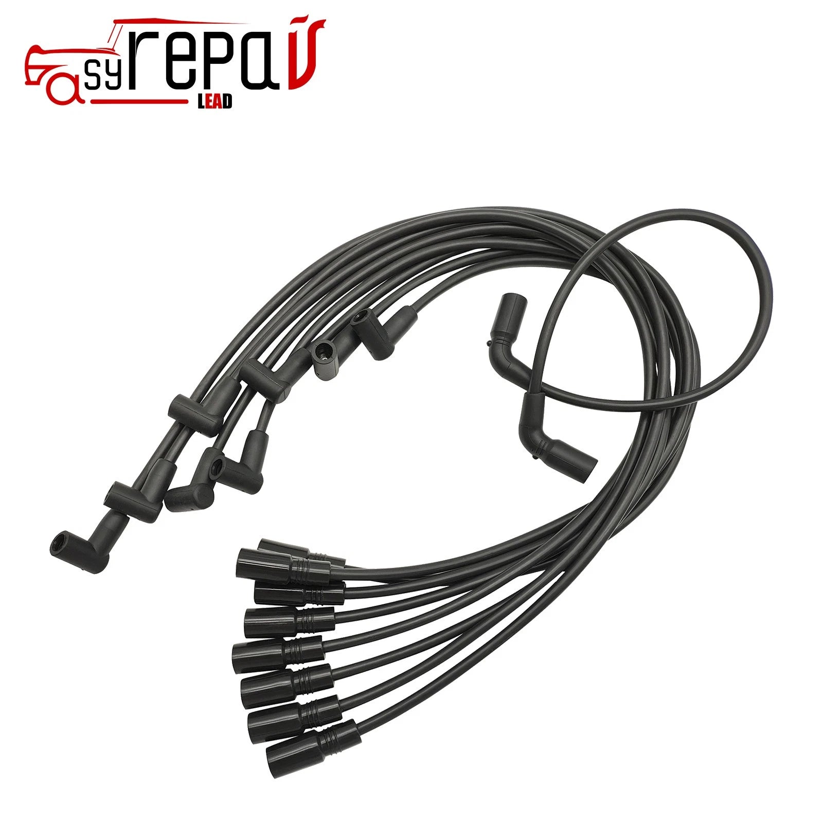 Ignition Wires + Iridium Spark Plugs for GMC Chevy C1500 C2500 C3500 (1990–2000)