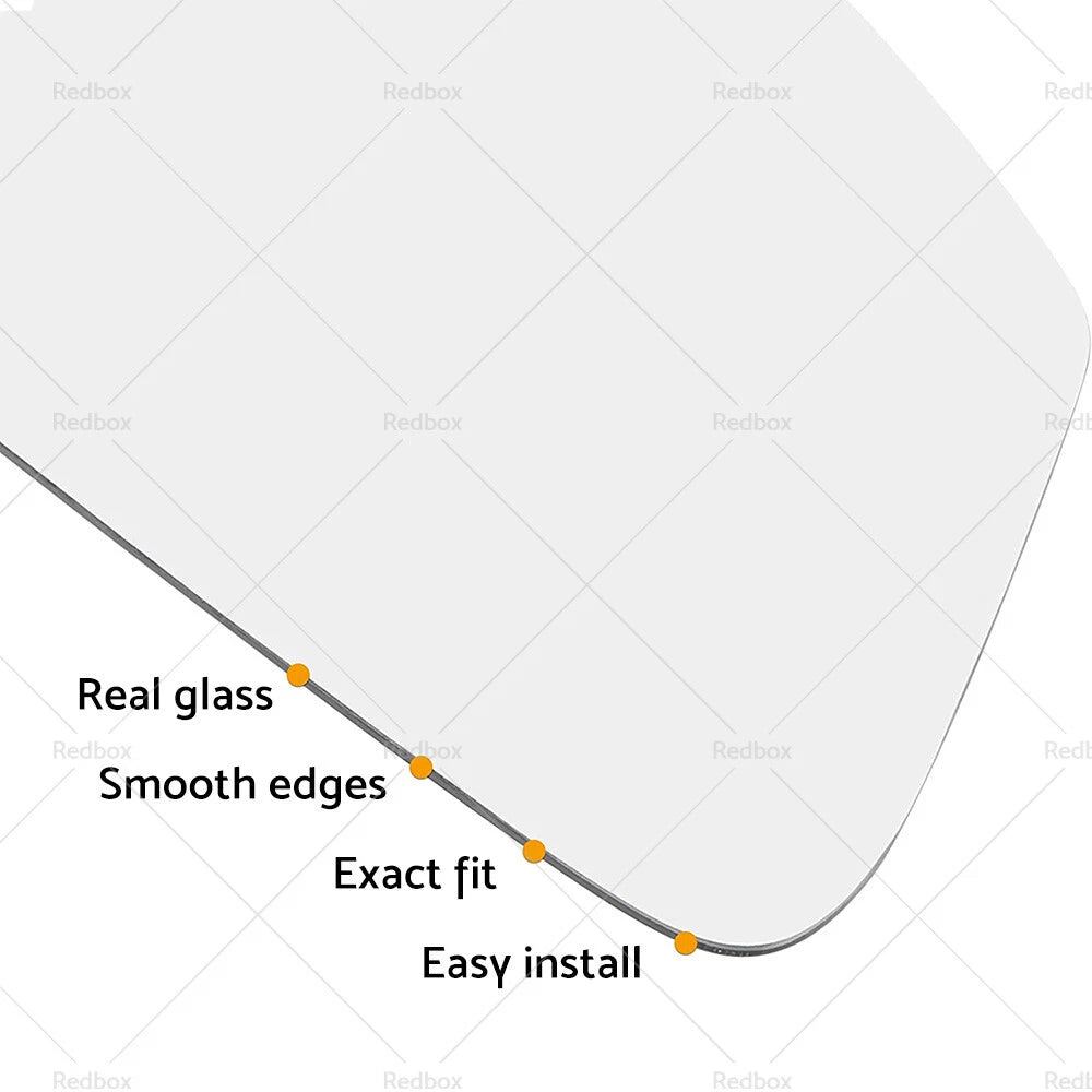Left Passenger Side Mirror Glass for Toyota Yaris (2012–2017)