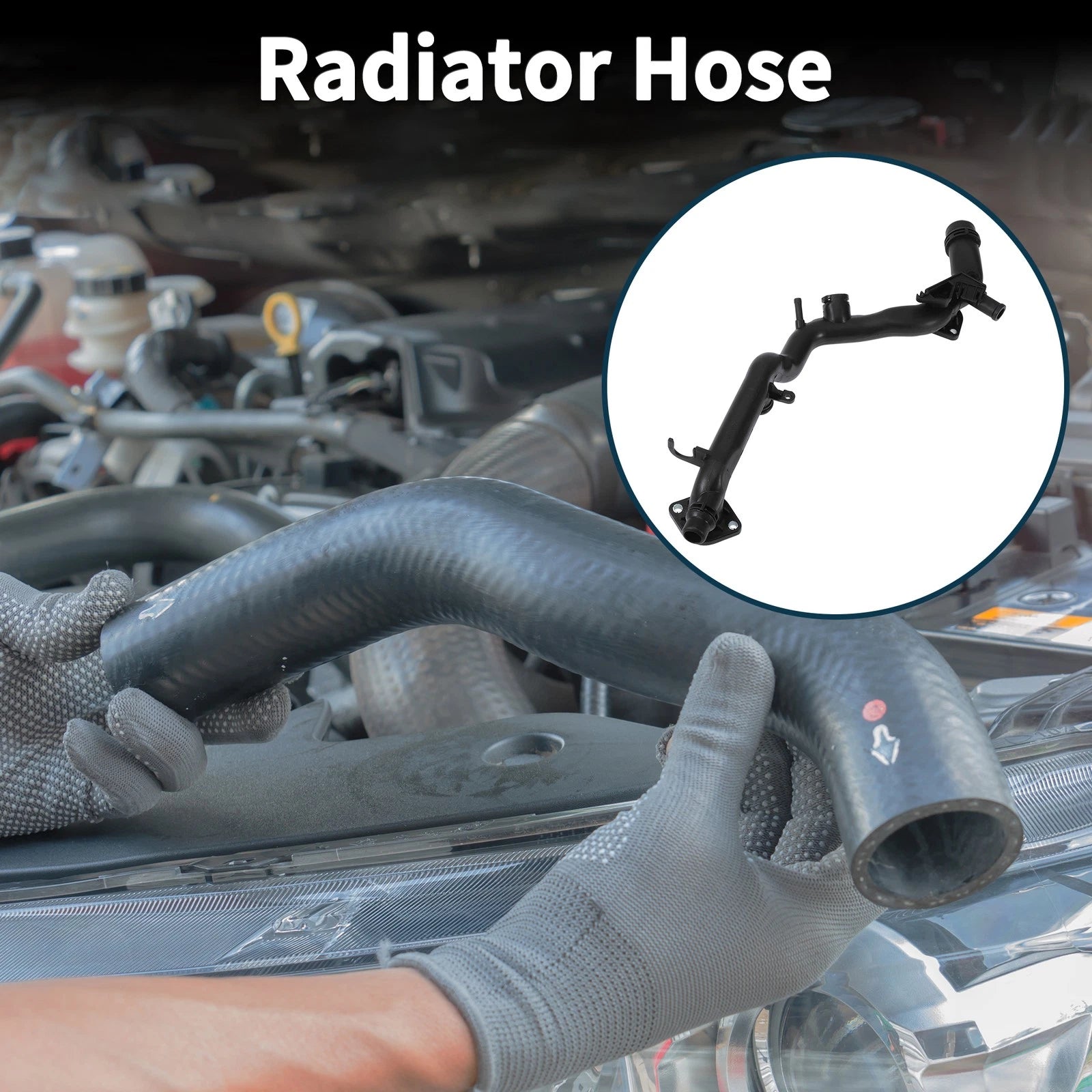 Radiator Hose Coolant Pipe for Volkswagen Touareg (2011–2018) No. 06E121045AA