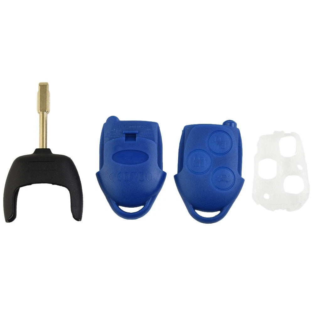 3-Button Blue Key Shell for Ford Transit Connect MK7 (2006–2014)