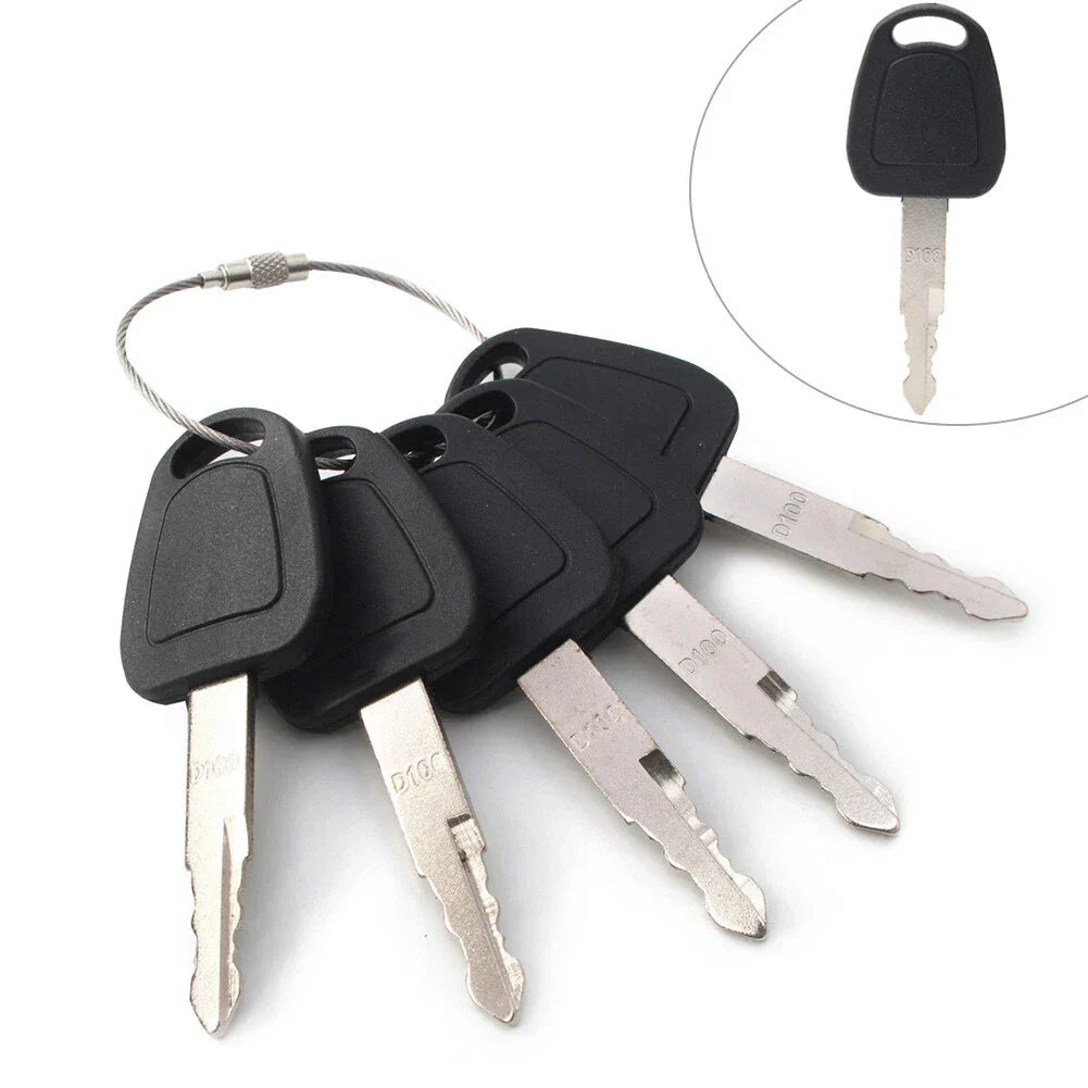 5PCS Keys for Daewoo Doosan Excavator Models Heavy Equipment
