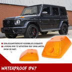 2X Front Turn Signal Light Amber Lens for Mercedes G-Class (1990–2018)