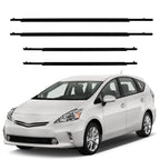 Set of 4 Weatherstrip Door Window Seal Belt Moulding for Toyota Prius (2010–2015)