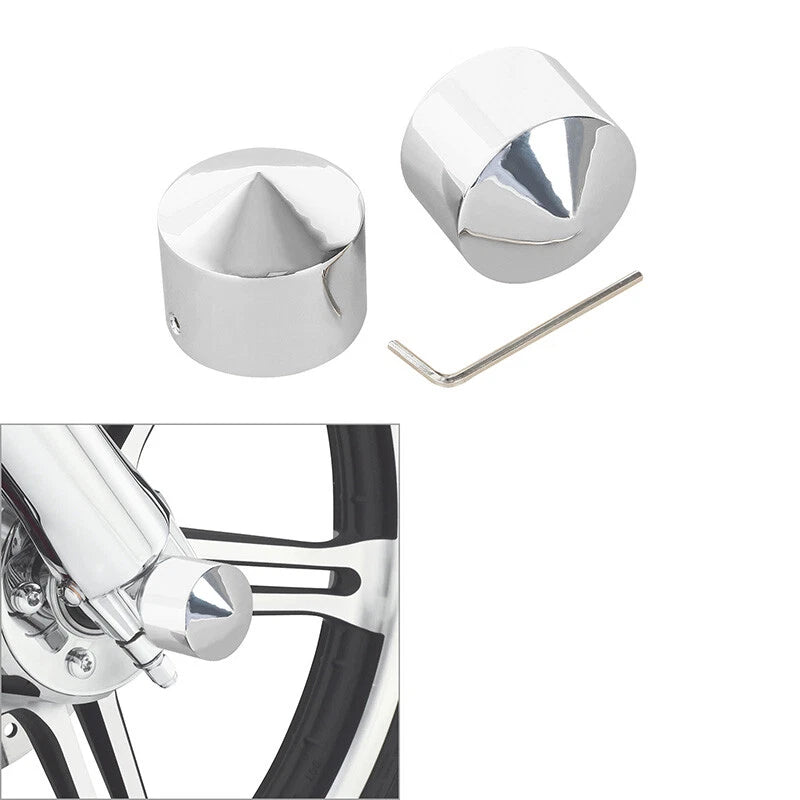Front Axle Nut Covers for Harley Sportster 1200 883 Touring Road Glide