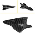 10pcs Carbon Fiber Shark Fin Decorative Stickers Universal